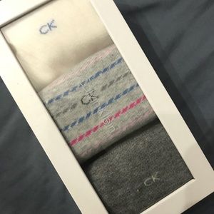 NWOT Calvin Klein 3 pack socks!!